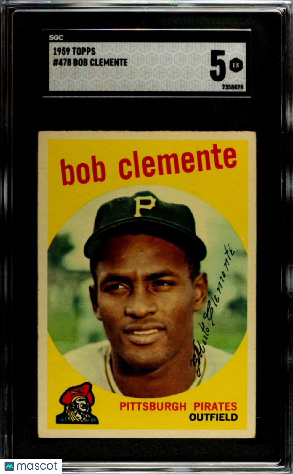 1959 Topps Bob Clemente #478 SGC 5
