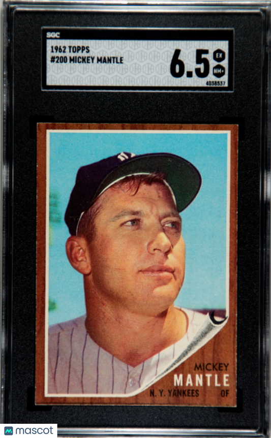 1962 Topps Mickey Mantle #200 SGC 6.5