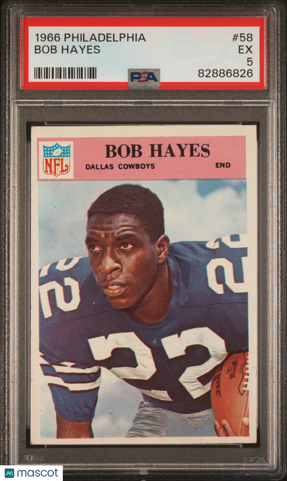 1966 Philadelphia Bob Hayes #58 PSA 5