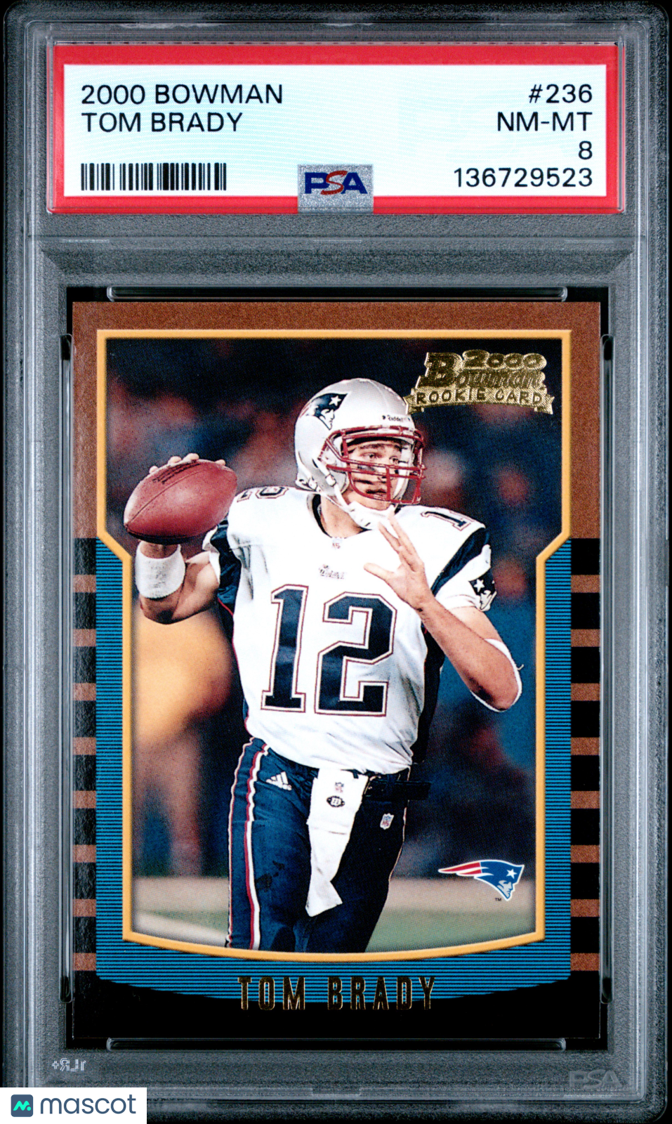 2000 Bowman Tom Brady #236 PSA 8