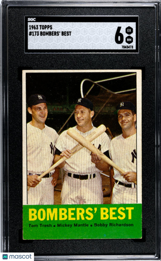 1963 Topps Bombers' Best #173 SGC 6