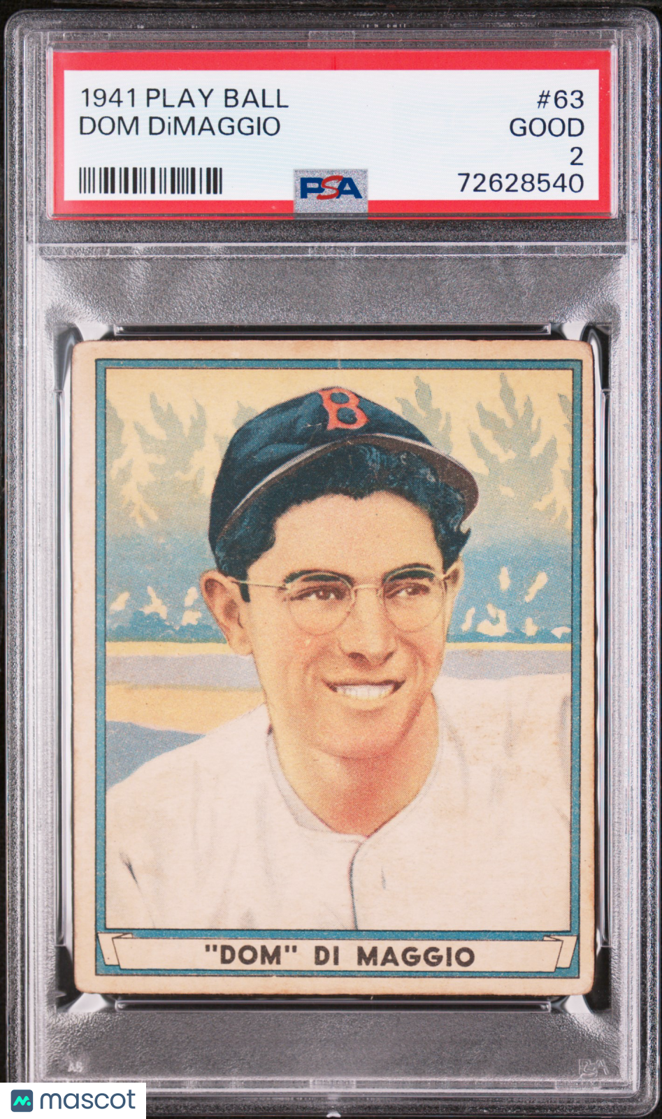 1941 Play Ball Dom Dimaggio #63 PSA 2