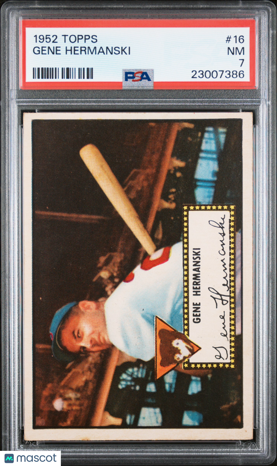 1952 Topps Gene Hermanski #16 PSA 7