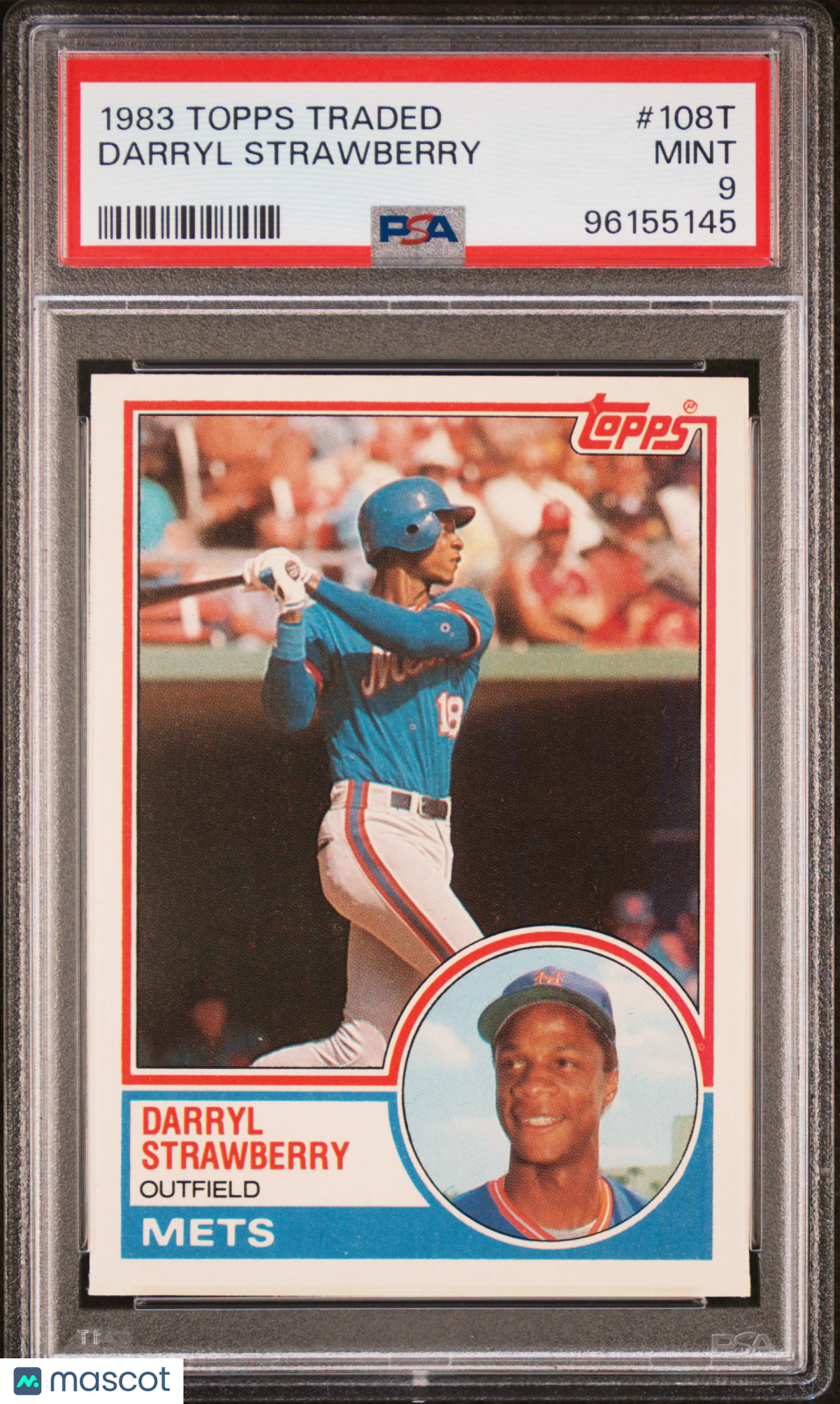 1983 Topps Traded Darryl Strawberry #108T PSA 9