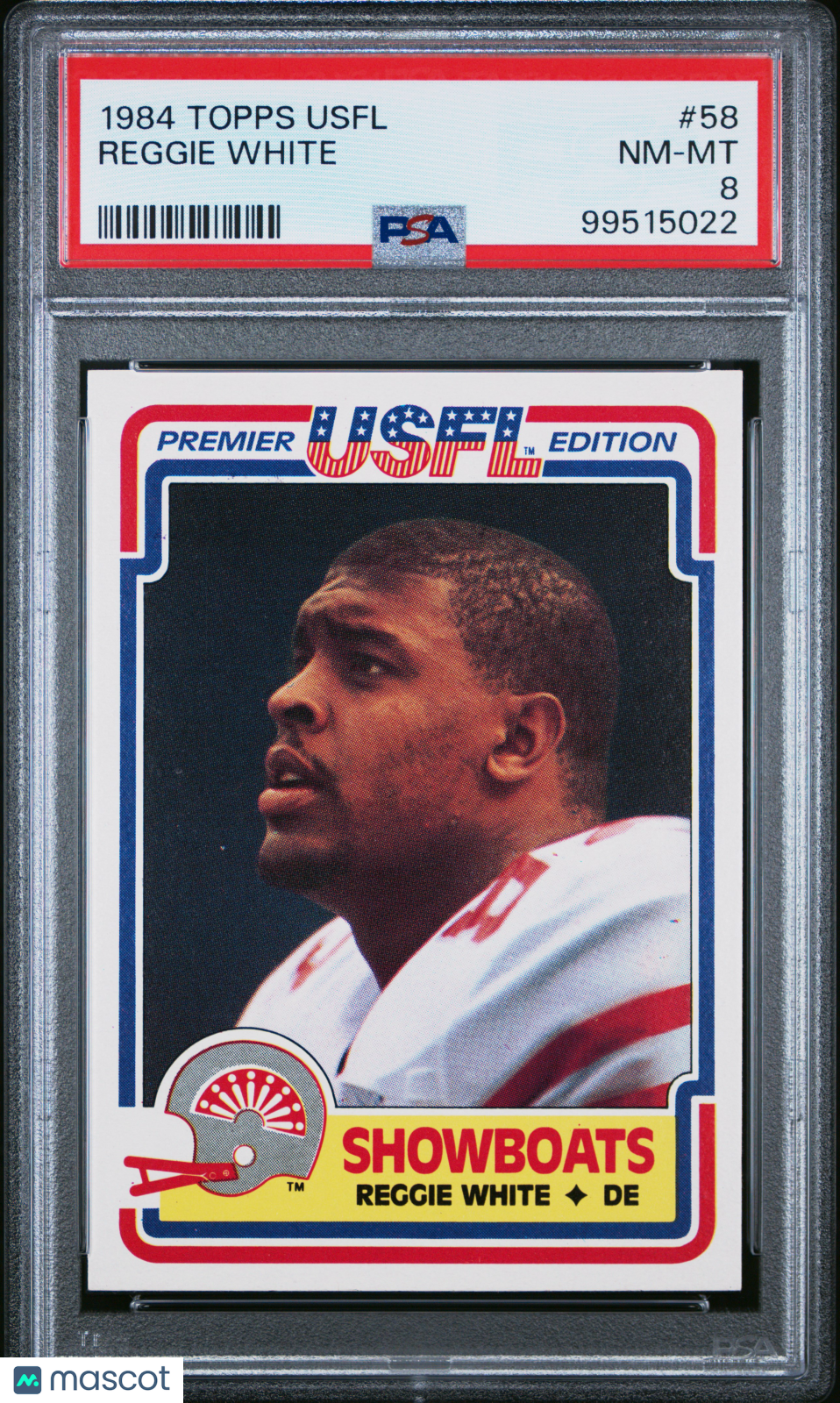 1984 Topps Usfl Reggie White #58 PSA 8