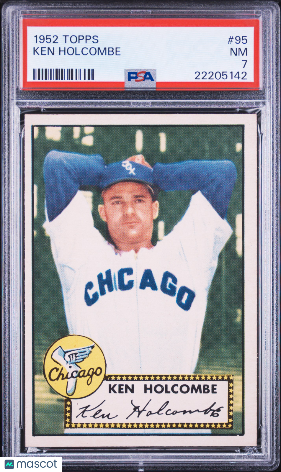 1952 Topps Ken Holcombe #95 PSA 7