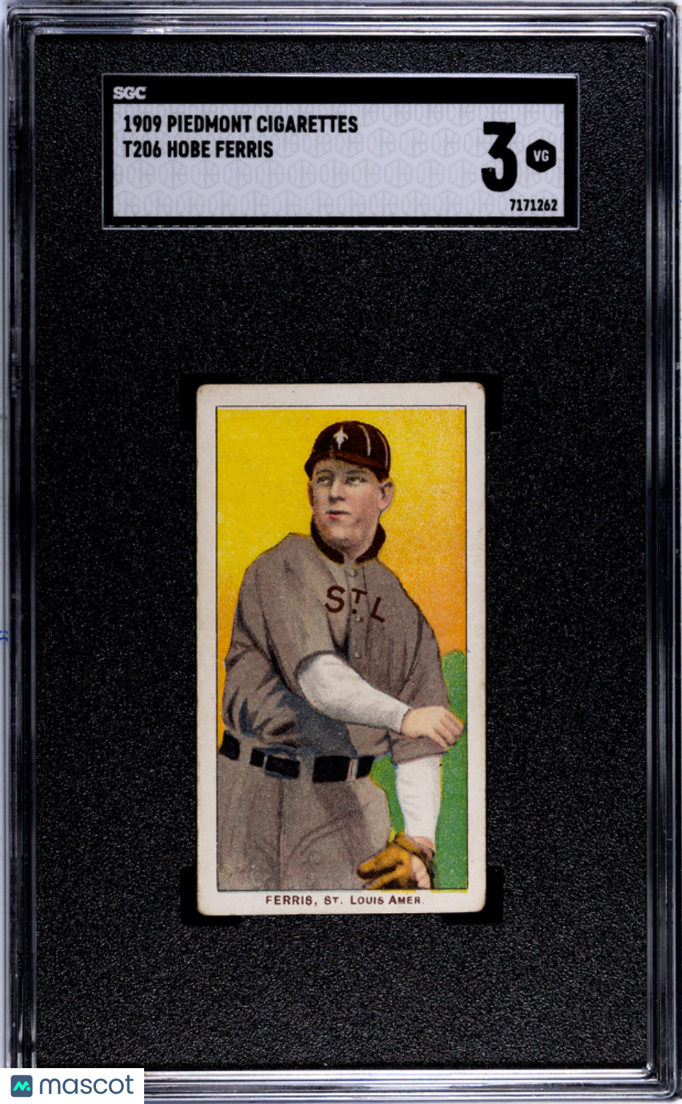 1909 Piedmont Cigarettes (T206) Hobe Ferris SGC 3