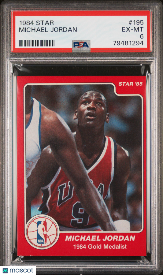 1984 Star Michael Jordan #195 PSA 6