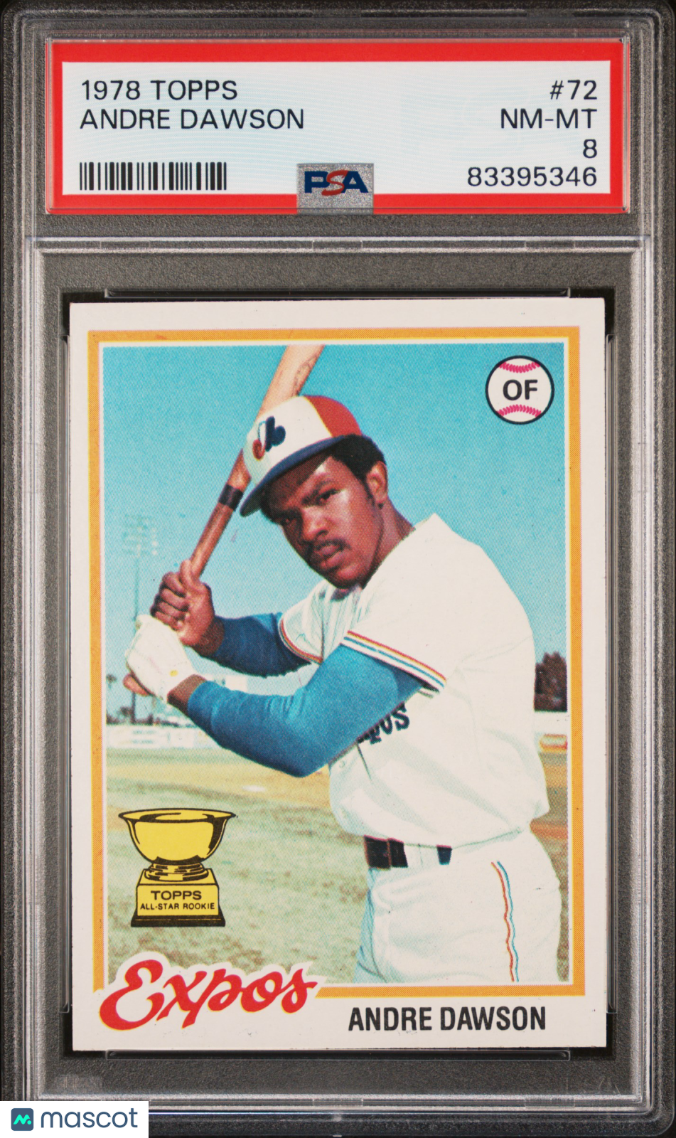 1978 Topps Andre Dawson #72 PSA 8