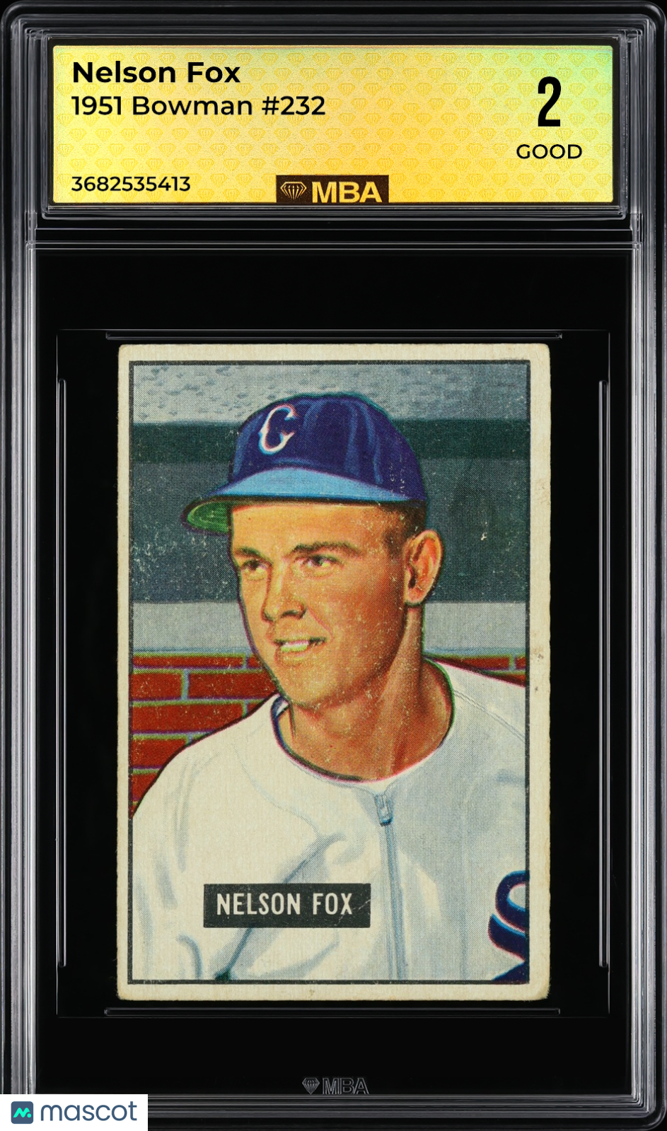 1951 Bowman Nelson Fox #232 MBA 2