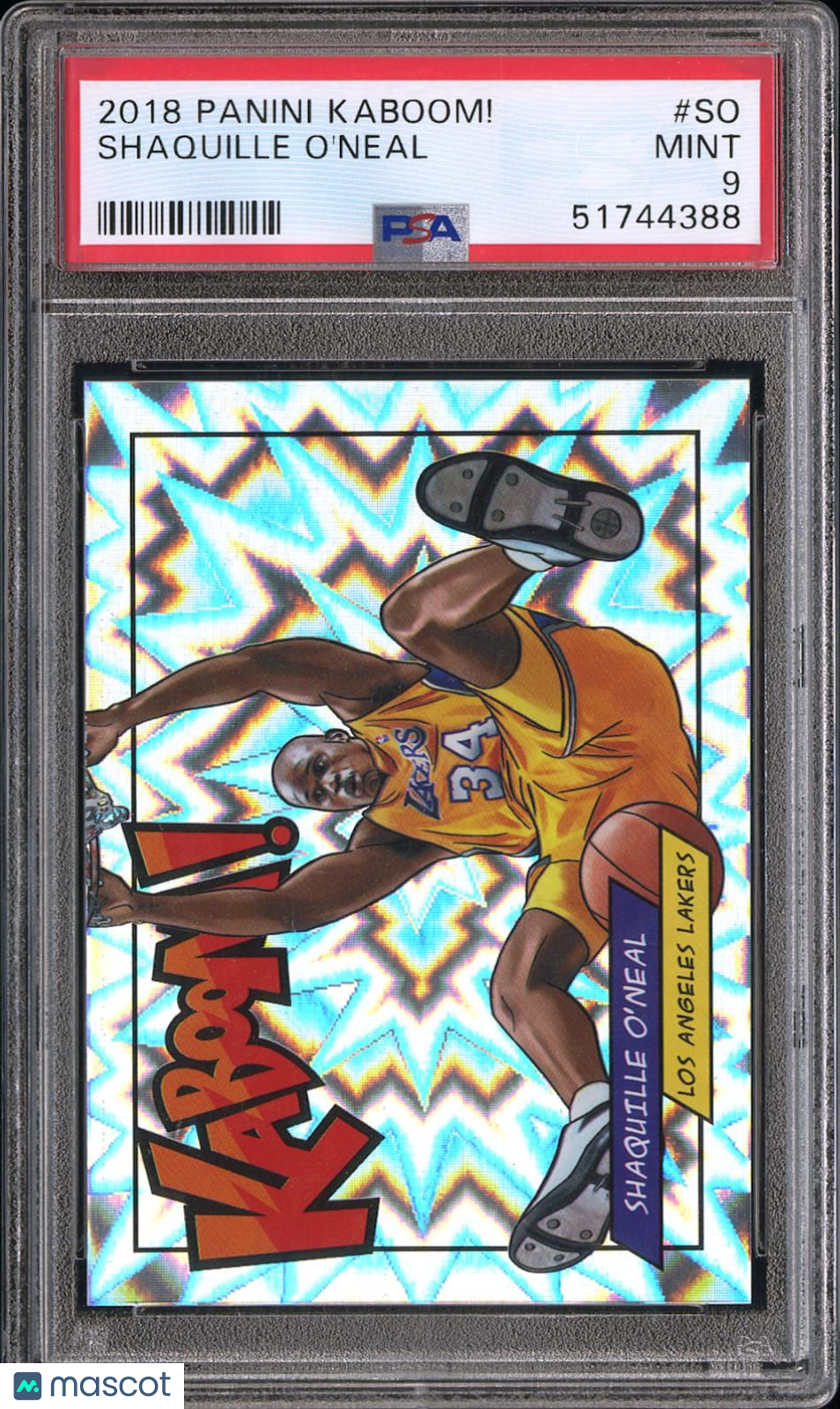 2018 Panini Kaboom! Shaquille O'Neal #SO PSA 9