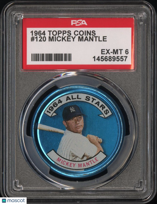 1964 Topps Coins Mickey Mantle #120 PSA 6