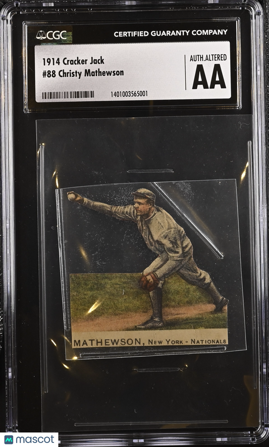 1914 Cracker Jack Christy Mathewson #88 CGC AA