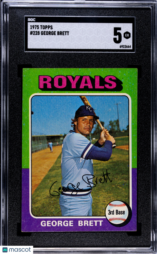 1975 Topps George Brett #228 SGC 5