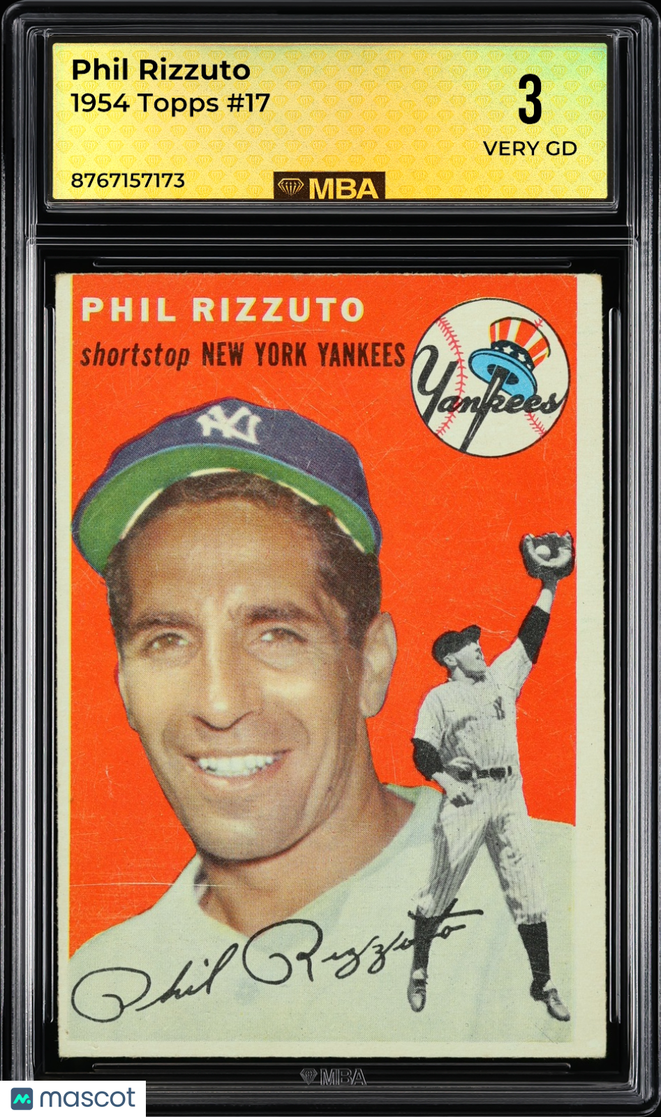 1954 Topps Phil Rizzuto #17 MBA 3