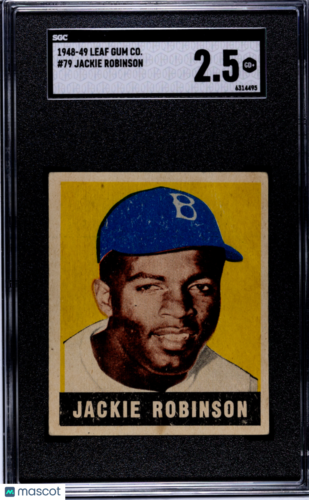 1948 Leaf Gum Co. Jackie Robinson #79 SGC 2.5