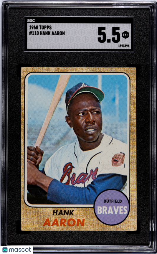1968 Topps Hank Aaron #110 SGC 5.5