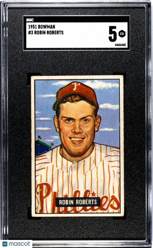 1951 Bowman Robin Roberts #3 SGC 5