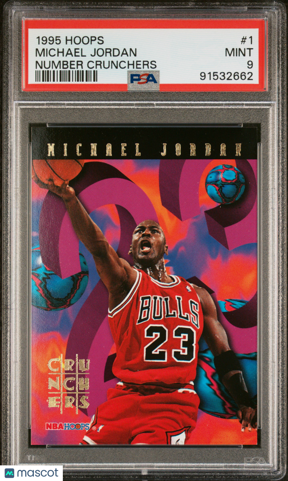 1995 Hoops Number Crunchers Michael Jordan #1 PSA 9