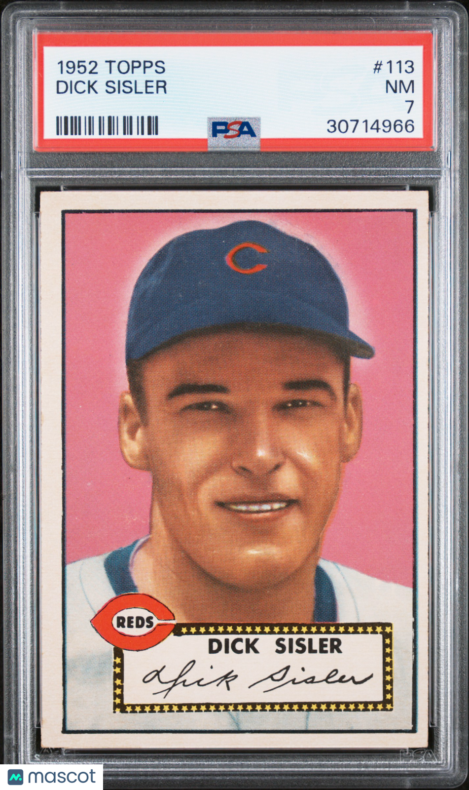 1952 Topps Dick Sisler #113 PSA 7
