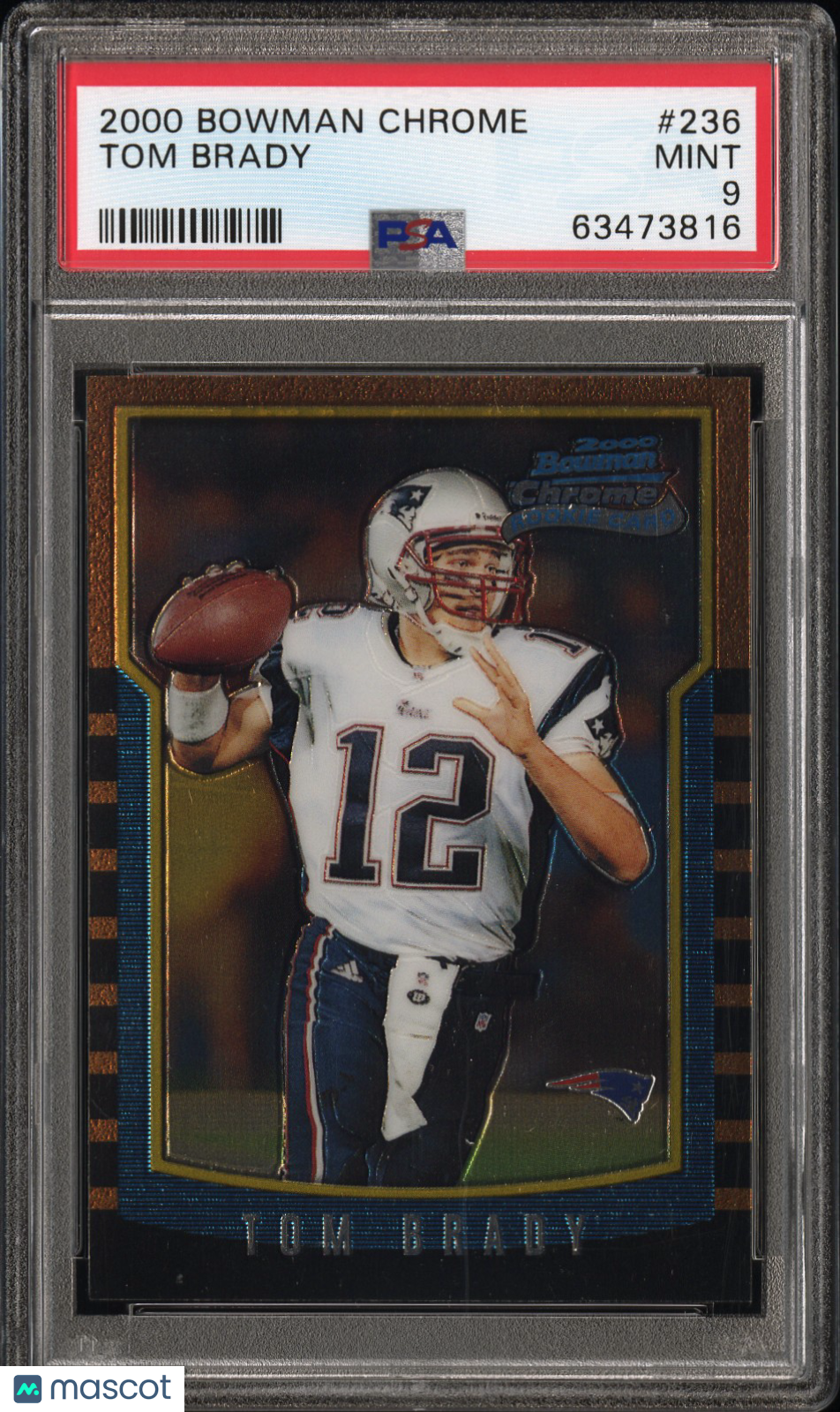 2000 Bowman Chrome Tom Brady #236 PSA 9
