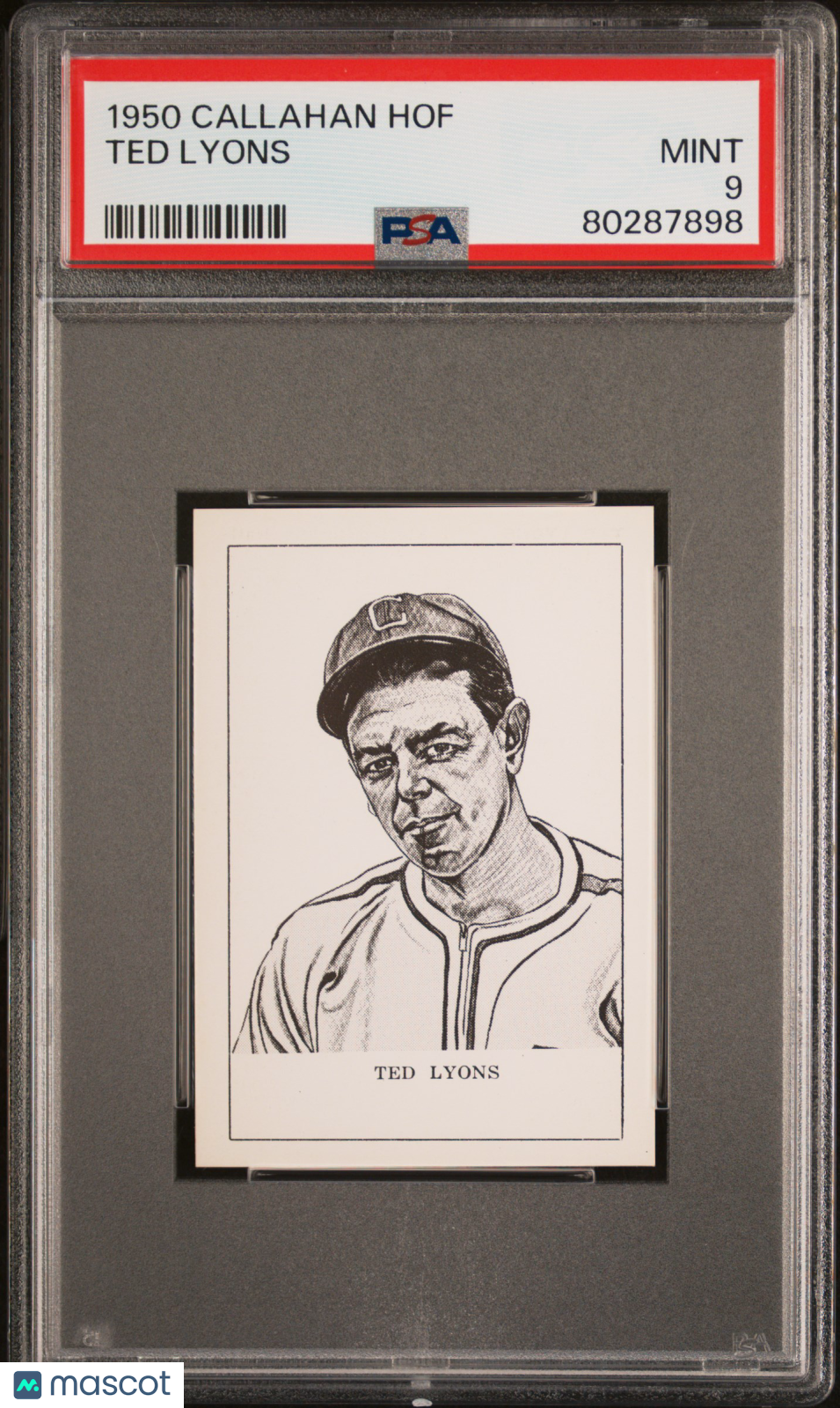 1950 Callahan Hall Of Fame Ted Lyons PSA 9