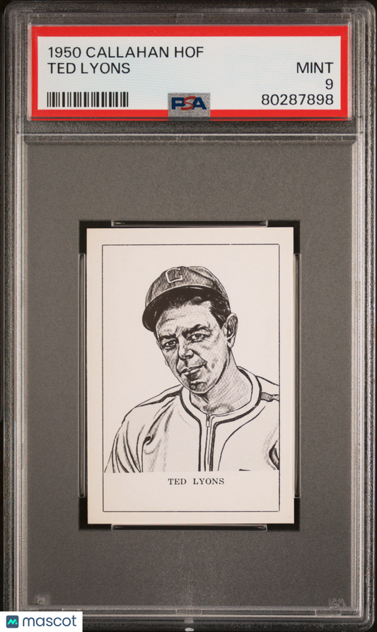 1950 Callahan Hall Of Fame Ted Lyons PSA 9