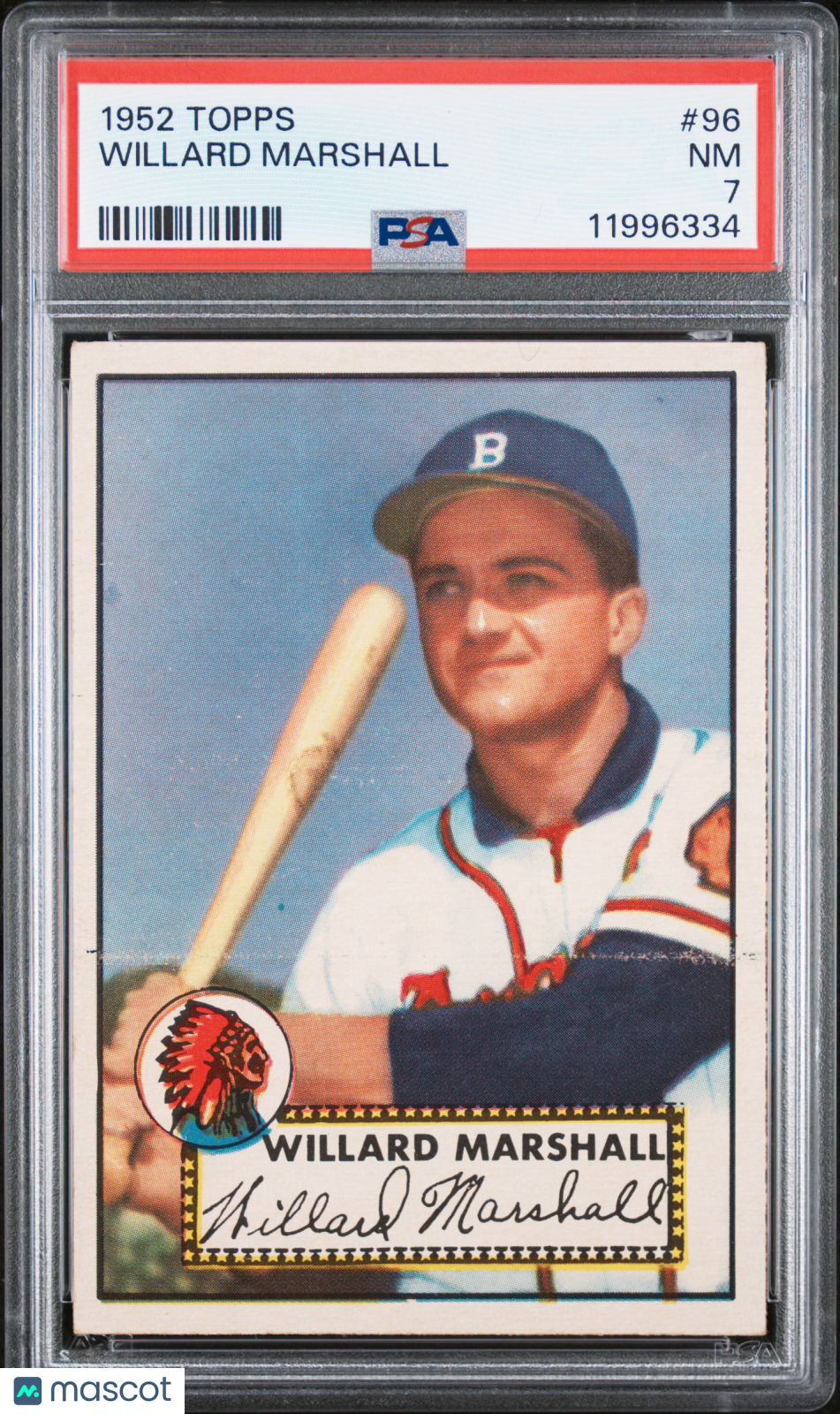 1952 Topps Willard Marshall #96 PSA 7