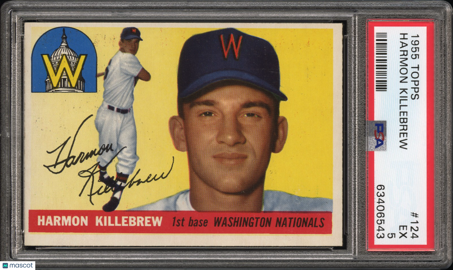 1955 Topps Harmon Killebrew #124 PSA 5