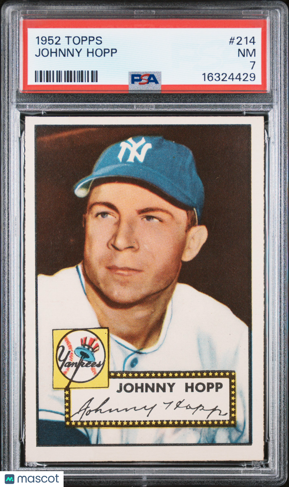 1952 Topps Johnny Hopp #214 PSA 7