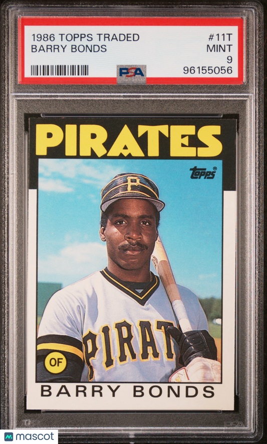 1986 Topps Traded Barry Bonds #11T PSA 9