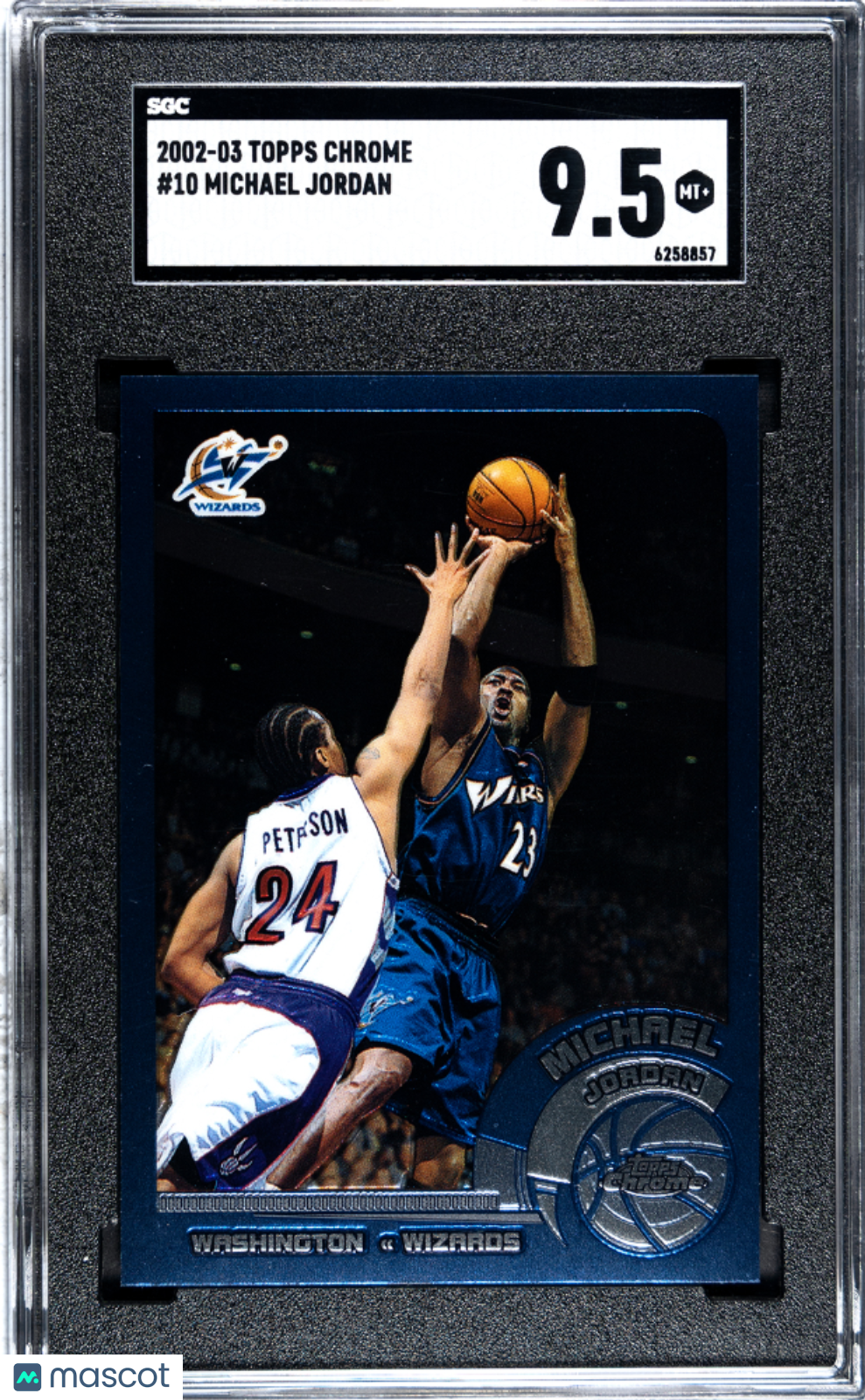 2002 Topps Chrome Michael Jordan #10 SGC 9.5