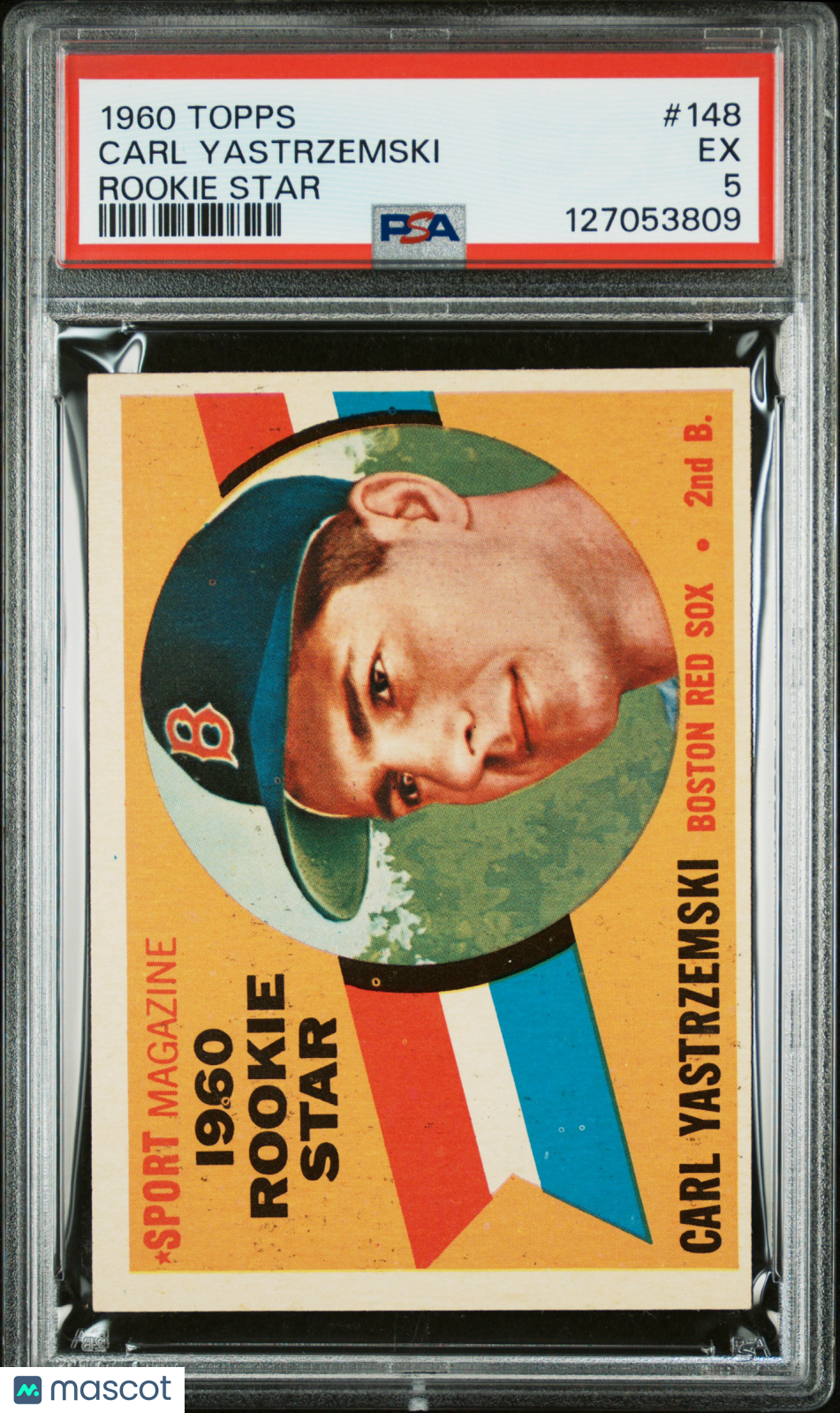 1960 Topps Carl Yastrzemski #148 Rookie Star PSA 5