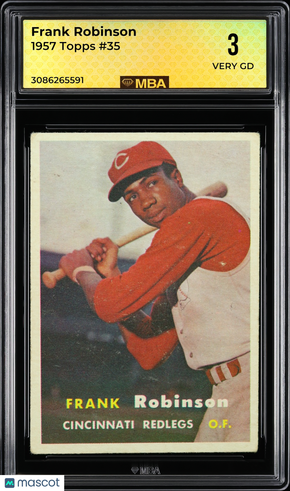1957 Topps Frank Robinson #35 MBA 3 RC