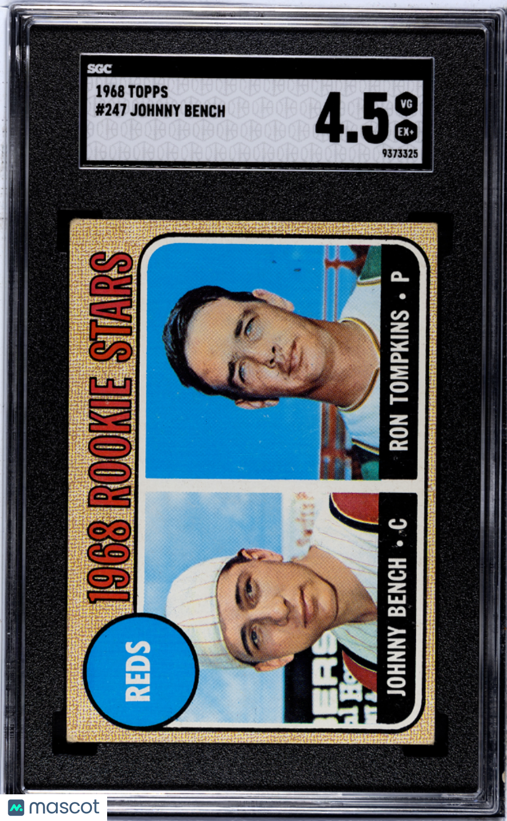 1968 Topps Johnny Bench #247 SGC 4.5