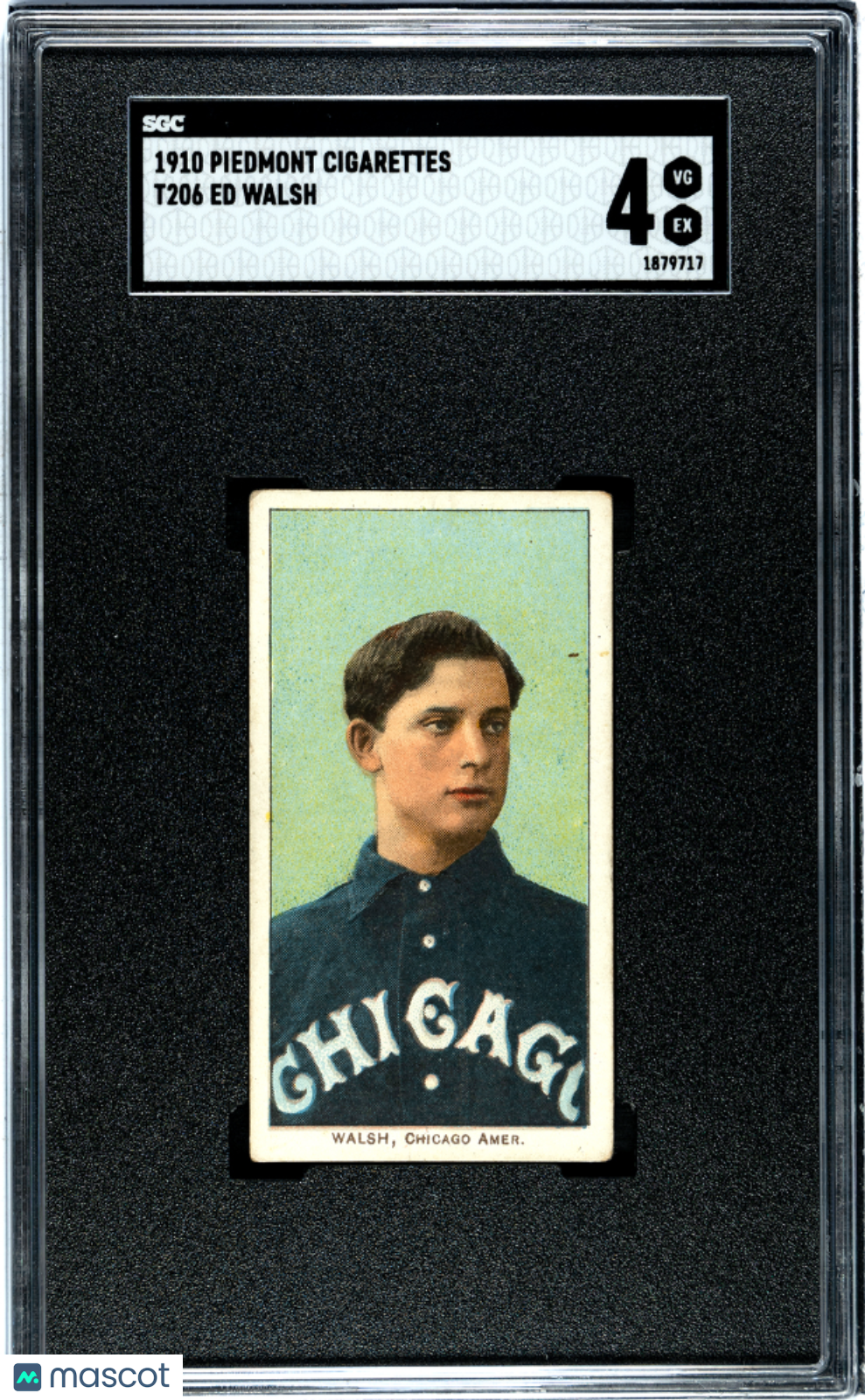 1910 Piedmont Cigarettes (T206) Ed Walsh SGC 4