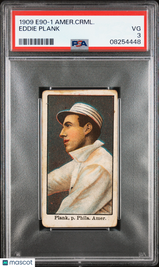 1909 E90-1 American Caramel Eddie Plank PSA 3