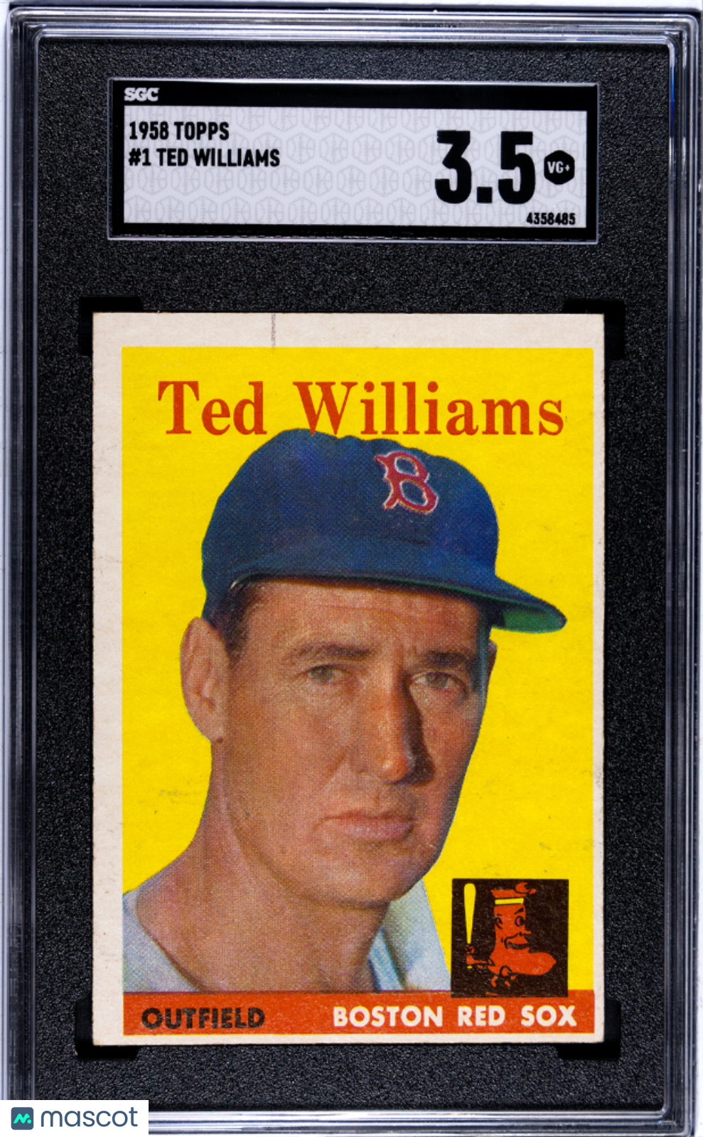 1958 Topps Ted Williams #1 SGC 3.5