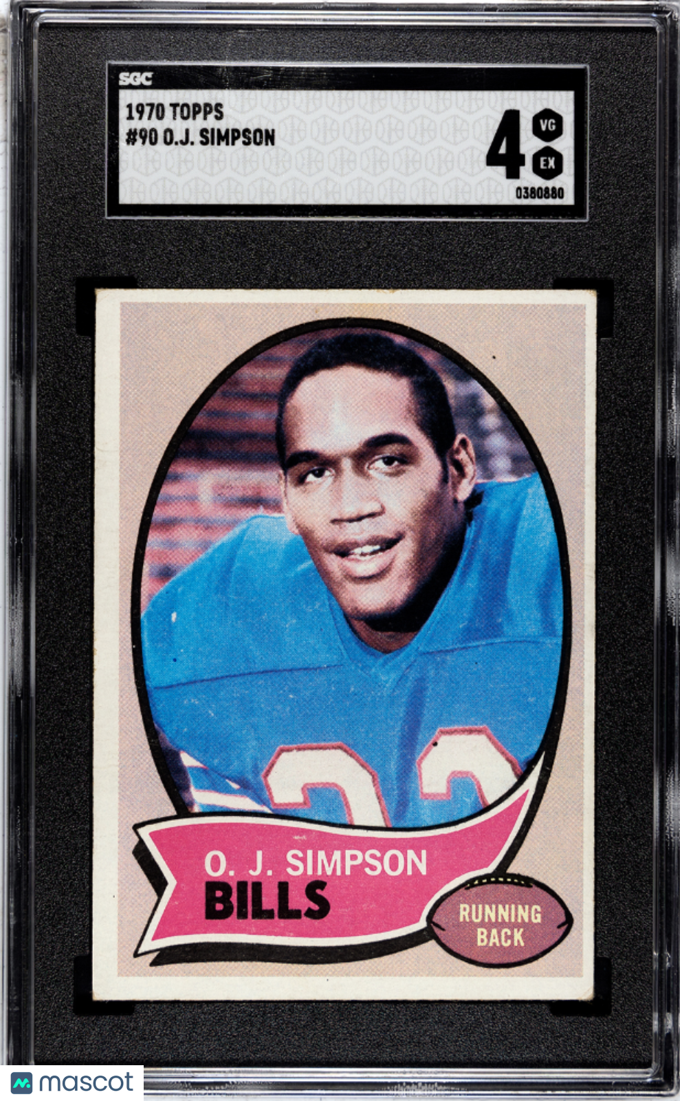 1970 Topps Oj Simpson #90 SGC 4