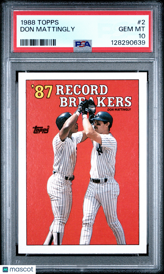 1988 Topps Don Mattingly #2 PSA 10