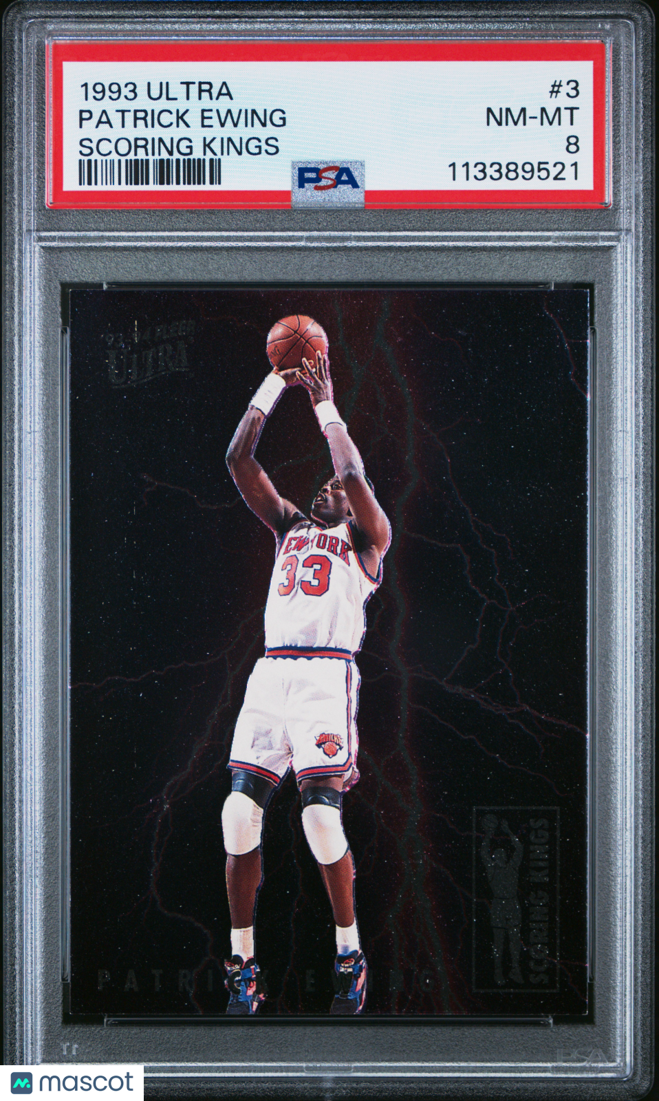 1993 Ultra Scoring Kings Patrick Ewing #3 PSA 8