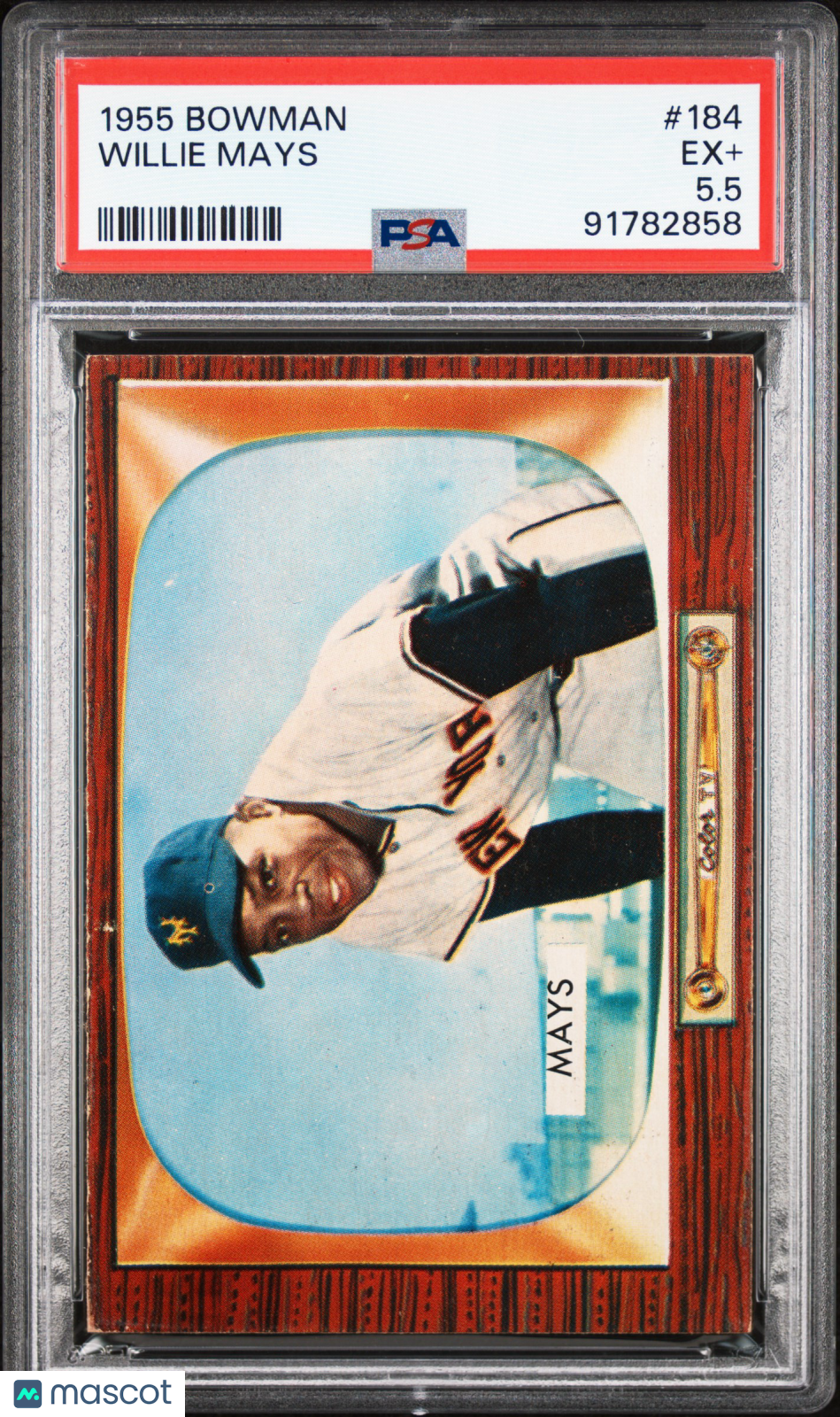 1955 Bowman Willie Mays #184 PSA 5.5