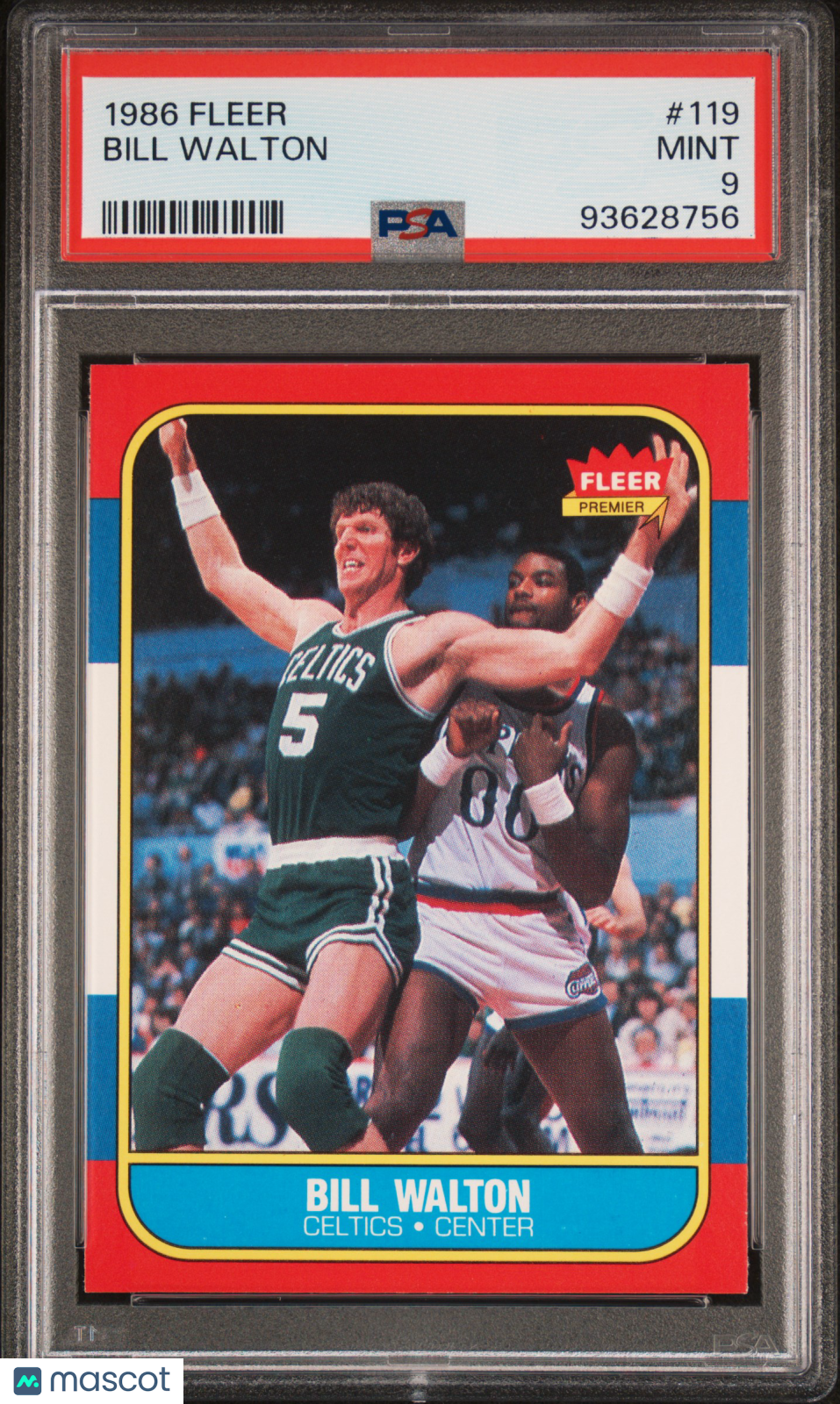 1986 Fleer Bill Walton #119 PSA 9