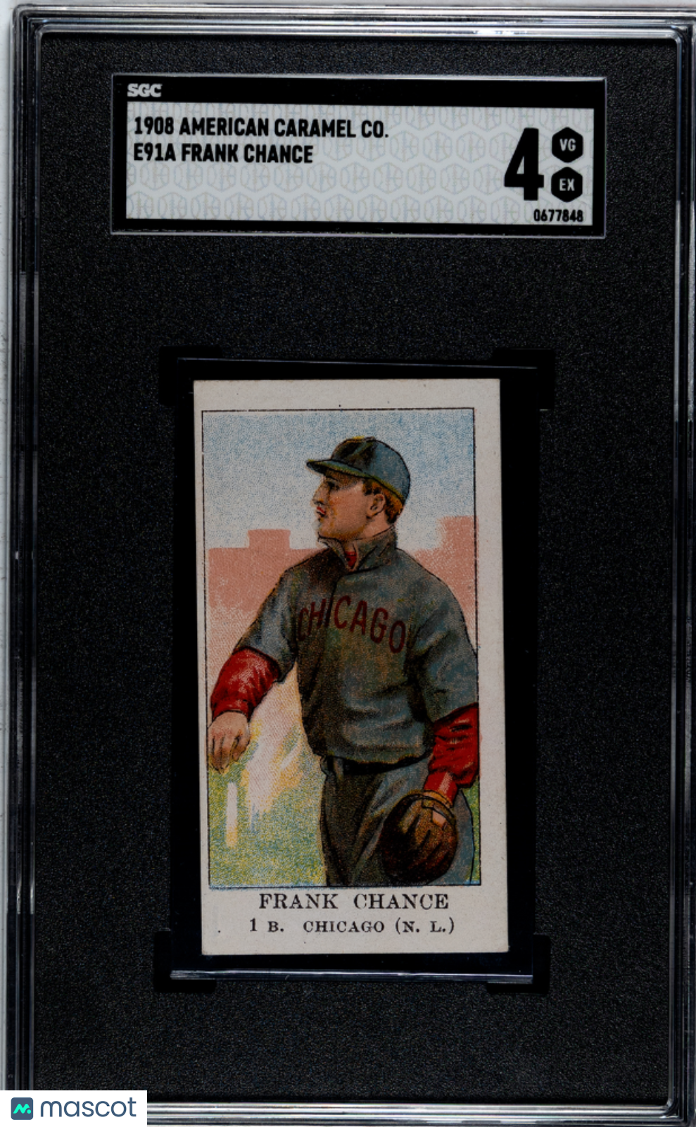 1908 American Caramel Co. (E91A) Frank Chance SGC 4