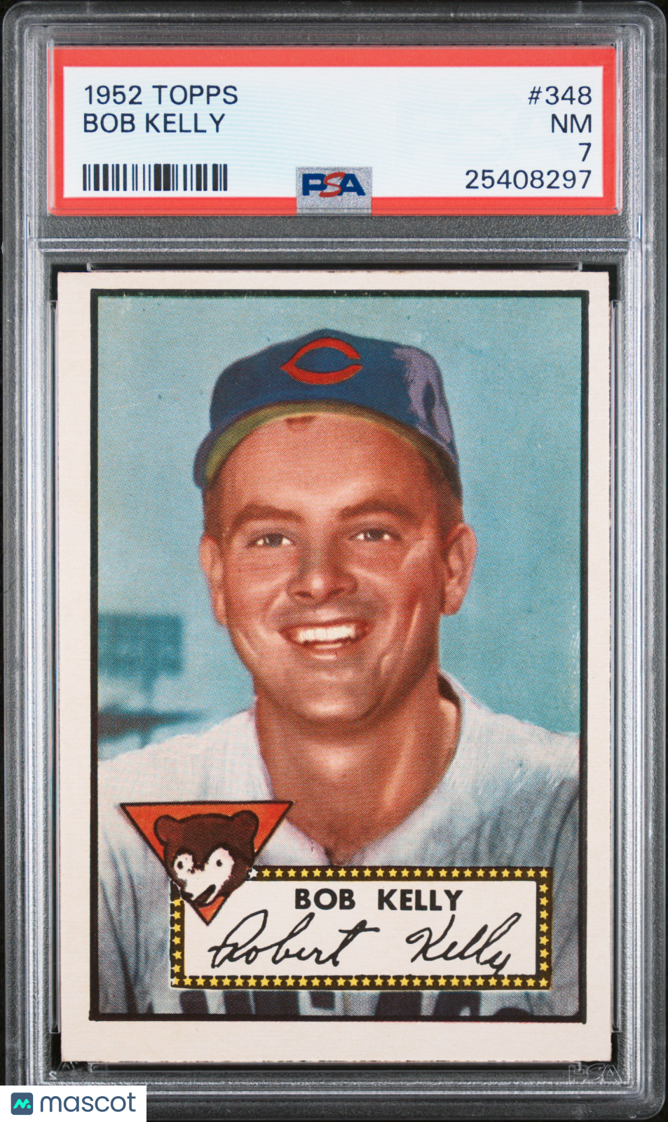 1952 Topps Bob Kelly #348 PSA 7