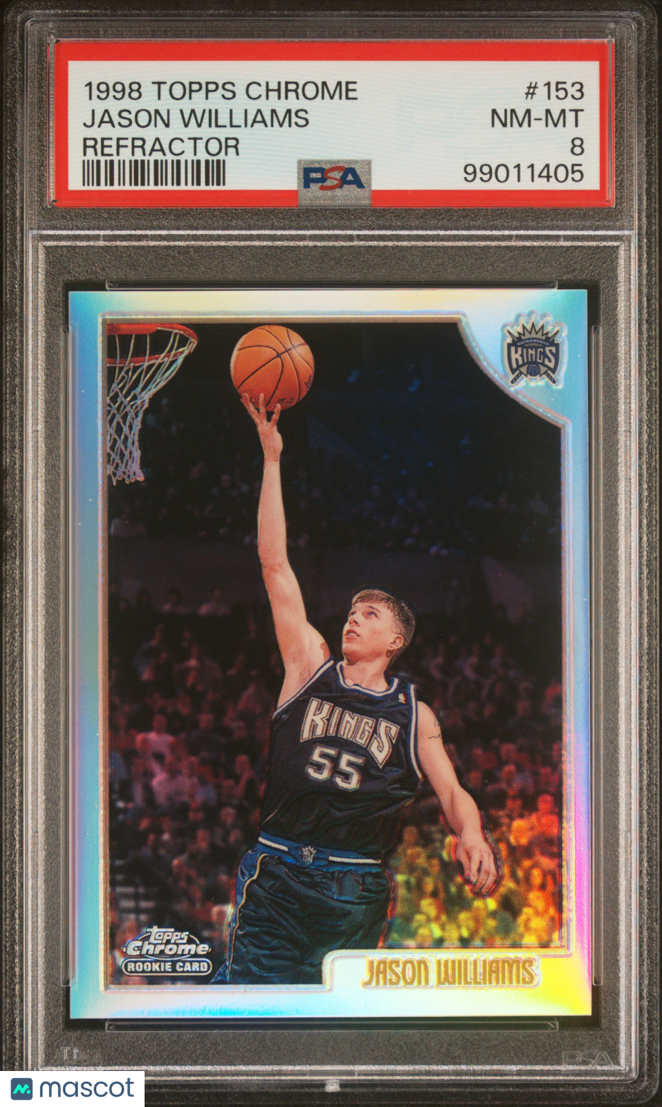 1998 Topps Chrome Jason Williams #153 Refractor PSA 8