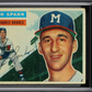1956 Topps Warren Spahn #10 White back MBA 2.5