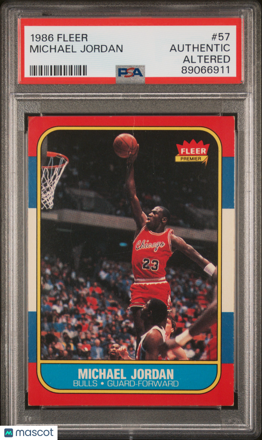 1986 Fleer Michael Jordan #57 PSA A