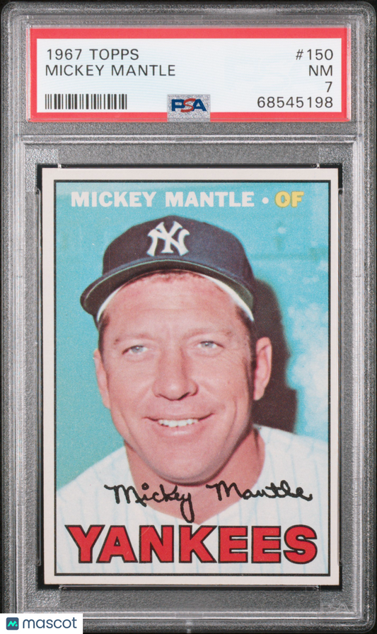 1967 Topps Mickey Mantle #150 PSA 7