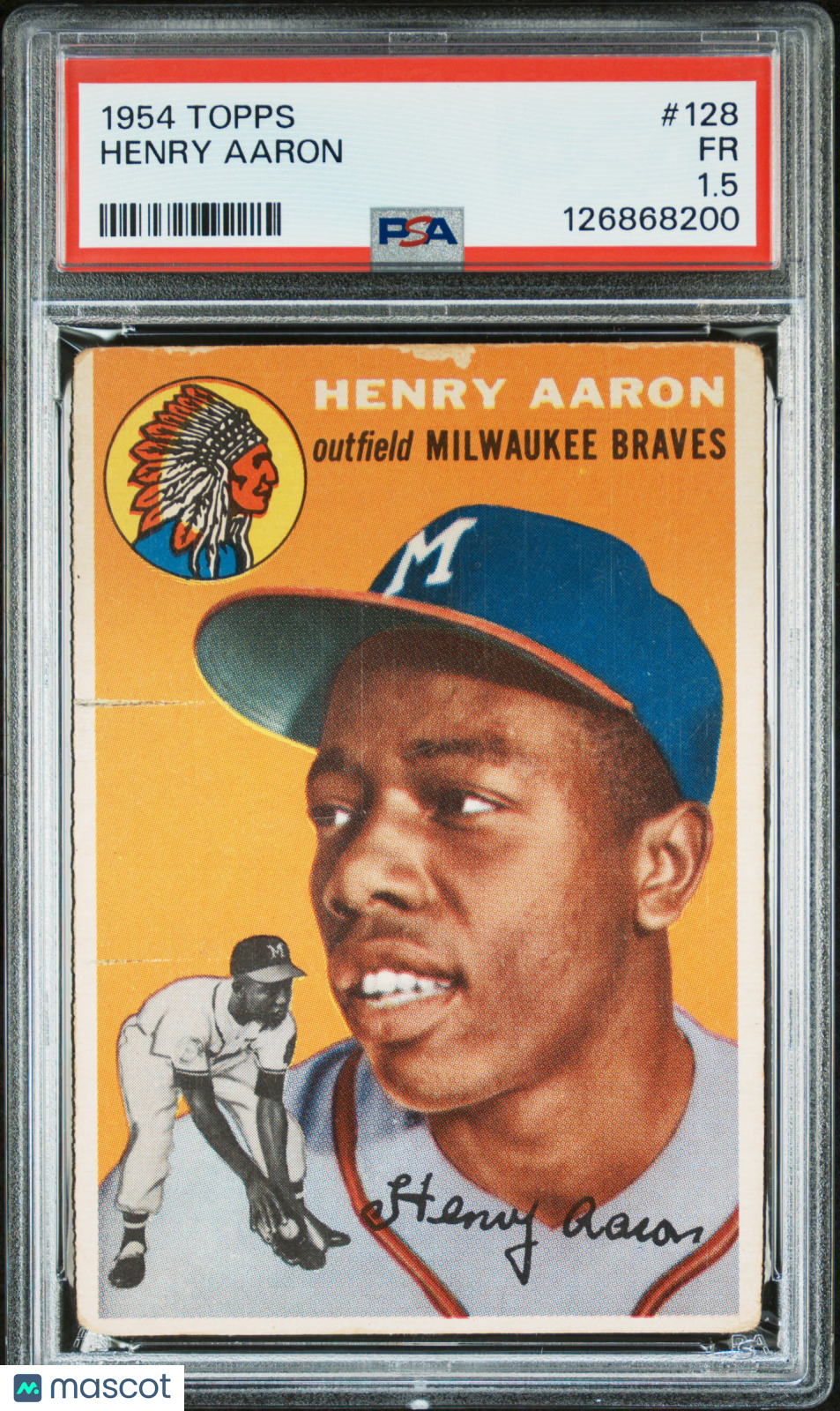 1954 Topps Henry Aaron #128 PSA 1.5